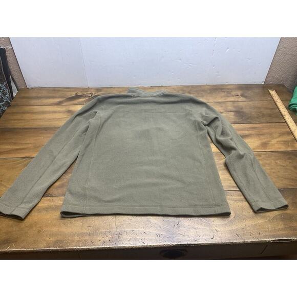 Patagonia Sweater Mens Small Olive Green 1/4 Zip Fleece Outdoor - Picture 9 of 10